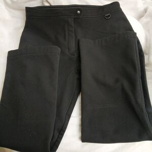 Ladies DeNeve Ski Pants Size 18 Black Outdorors Inside Foot Stirrups